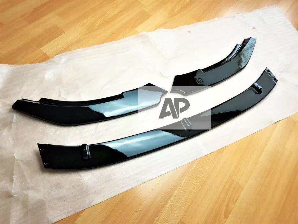 VW Golf MK6 GTD GTI Front Splitter Lip 2008-2013 Gloss Black