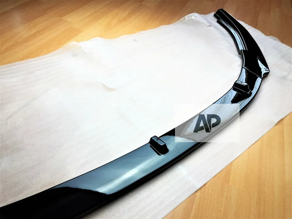 VW Golf MK6 GTD GTI Front Splitter Lip 2008-2013 Gloss Black
