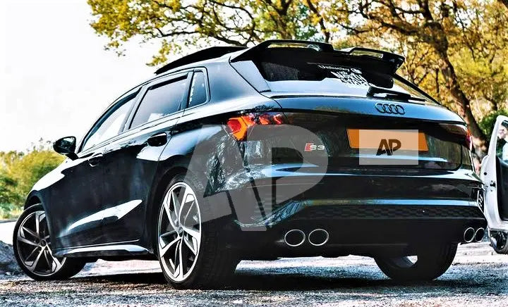 Audi A3 S3 RS3 Car Rear Roof Spoiler Lip 2020-2024 Carbon Fibre