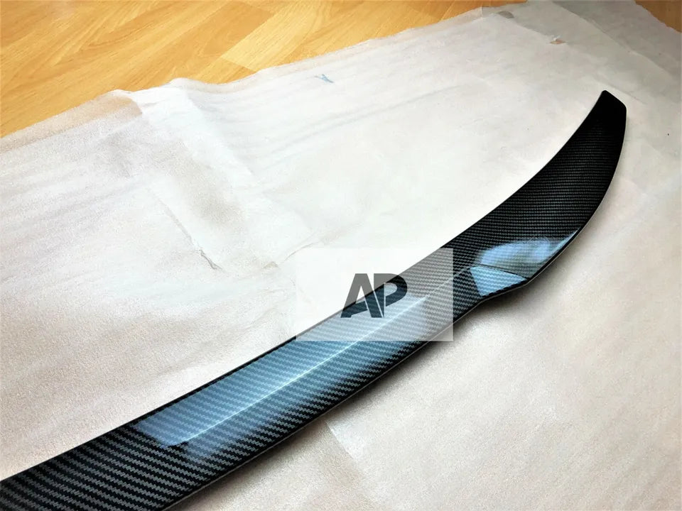 Audi A3 S3 RS3 Saloon Car Rear Spoiler 2013-20 M4 Style Carbon Fibre