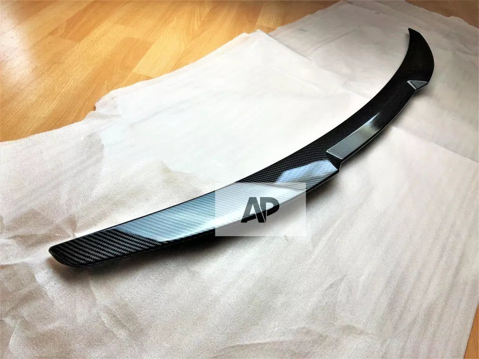 Audi A3 S3 RS3 Saloon Car Rear Spoiler 2013-20 M4 Style Carbon Fibre