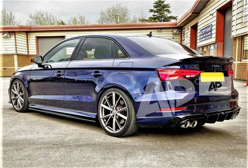 Audi A3 S3 RS3 Saloon Car Rear Spoiler 2013-20 M4 Style Carbon Fibre