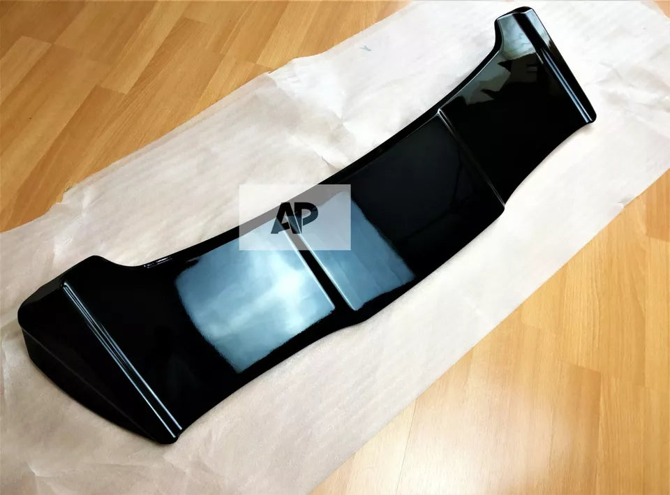 VW Polo MK6 Car Rear Roof Spoiler AW 2018-24 Batman Style Gloss Black