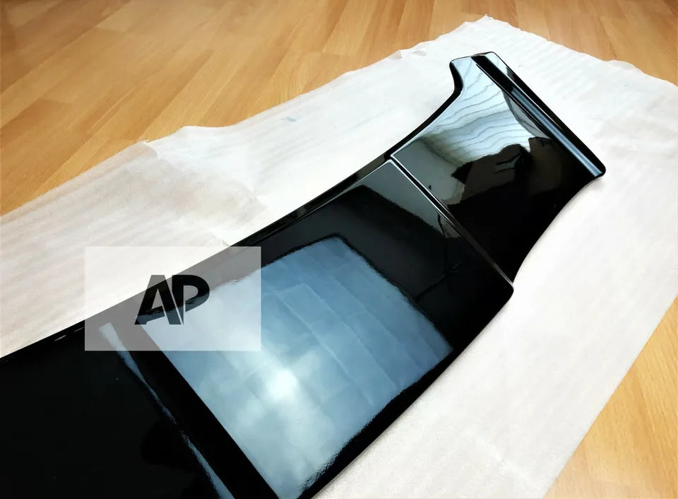 VW Polo MK6 Car Rear Roof Spoiler AW 2018-24 Batman Style Gloss Black