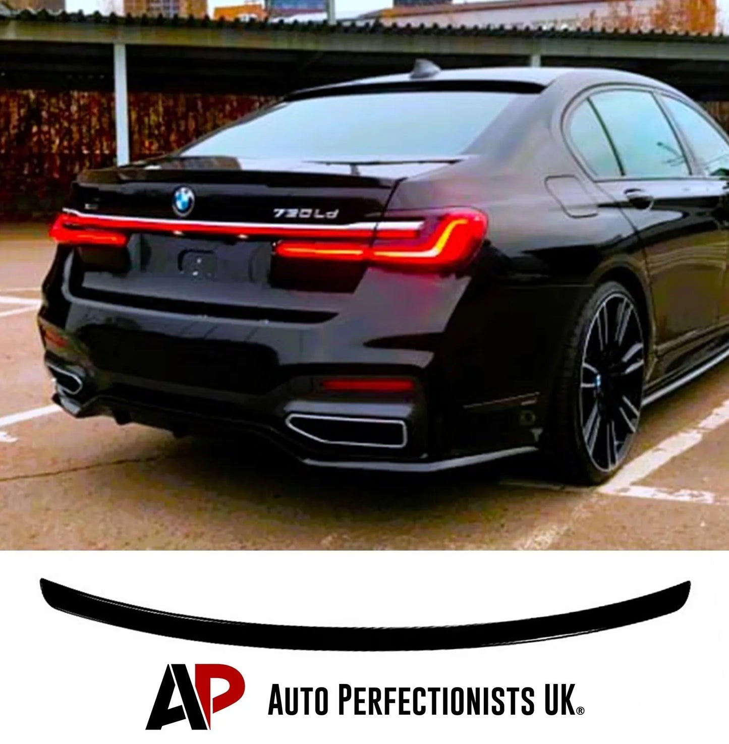 BMW 7 Series G11 G12 Car Rear Spoiler Wing 2015-2022 Gloss Black