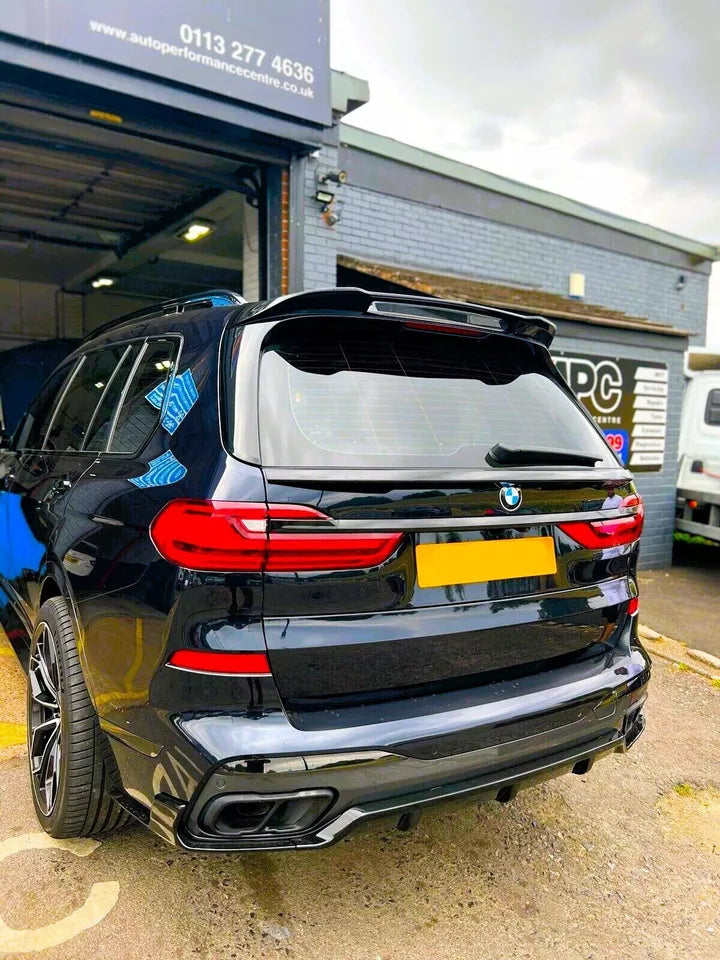 BMW X7 G07 M60 Car Rear Roof Spoiler 2018-2024 Gloss Black