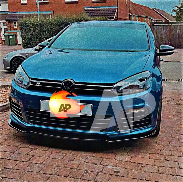 VW Golf MK6 R20 R Front Splitter Lip 2008-2013 Gloss Black