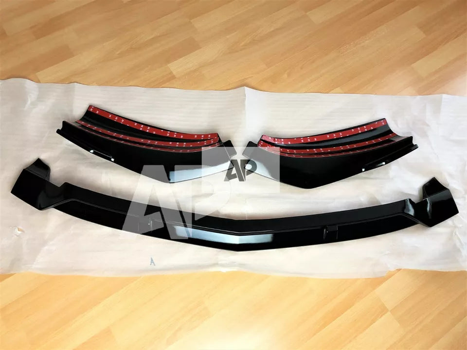 Mercedes A Class SE Front Splitter 2018-24 Brabus Style Gloss Black