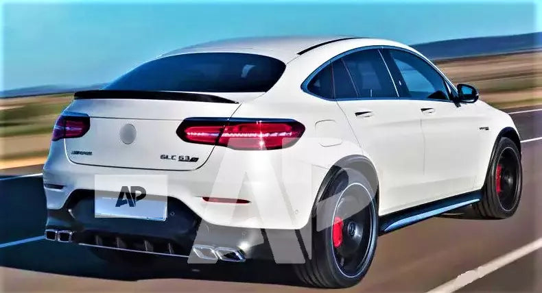 Mercedes GLC Class Coupe Car Rear Spoiler 2015-24 Gloss Black