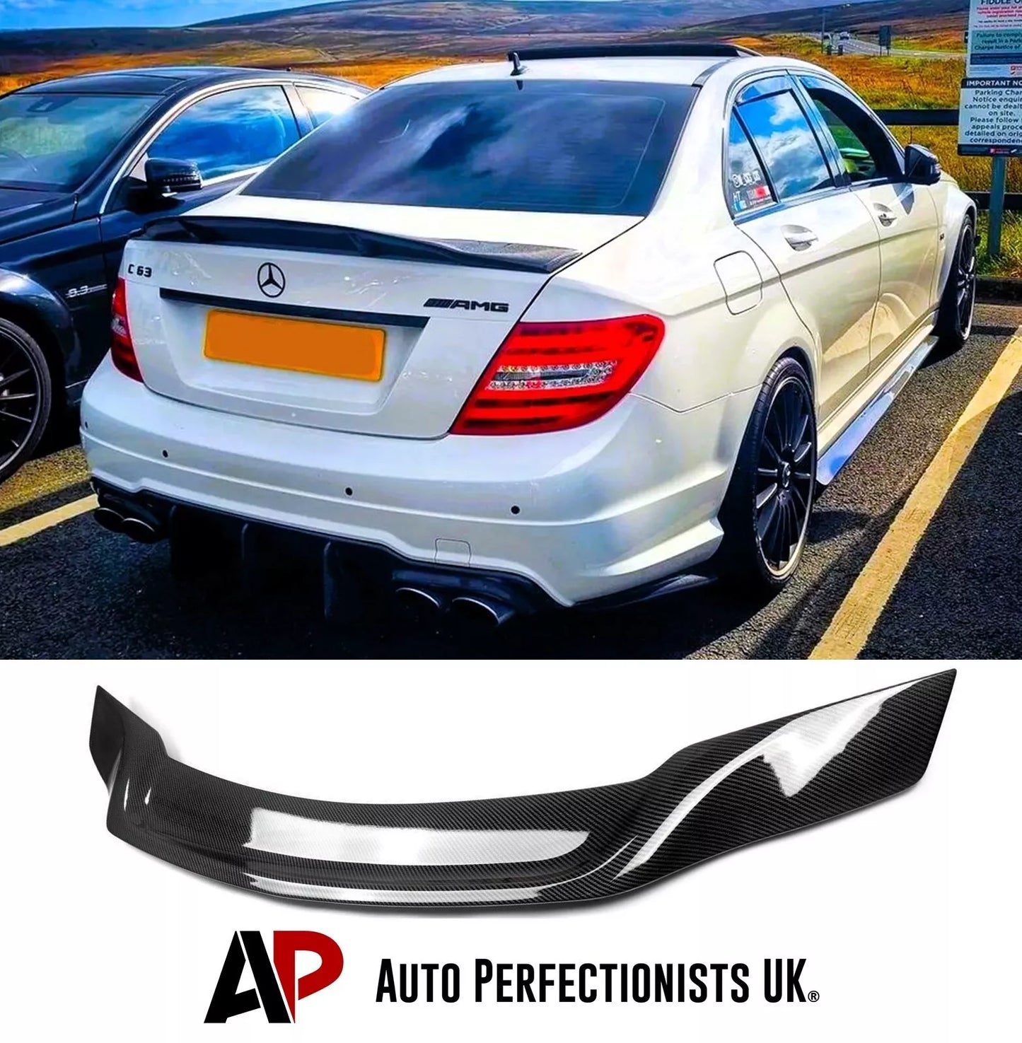 Mercedes C Class W204 Car Rear Spoiler 2007-2014 Carbon Fibre