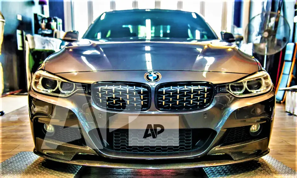 BMW 3 Series F30 Saloon F31 Estate Front Splitter 2011-19 Gloss Black