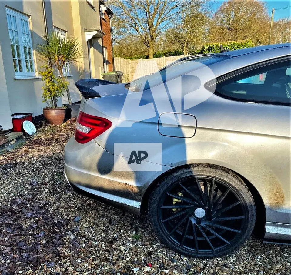 Mercedes C Class Coupe W204 Car Rear Spoiler 2007-2014 Gloss Black