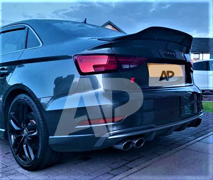 Audi A3 S3 RS3 8V Saloon Car Rear Spoiler 2013-2020 Gloss Black