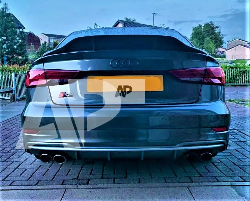 Audi A3 S3 RS3 8V Saloon Car Rear Spoiler 2013-2020 Gloss Black