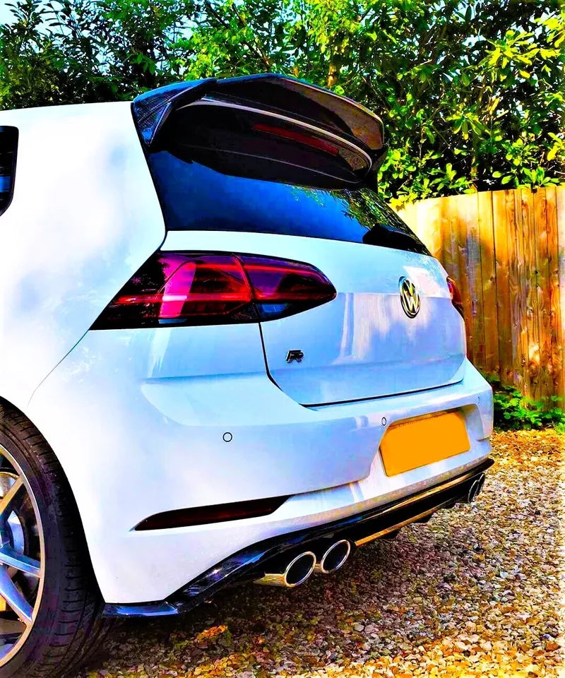 VW Golf MK7 MK7.5 R Car Rear Roof Spoiler 2013-2020 Gloss Black