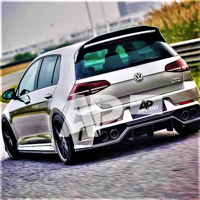 VW Golf MK7 MK7.5 R Car Rear Roof Spoiler 2013-2020 Gloss Black