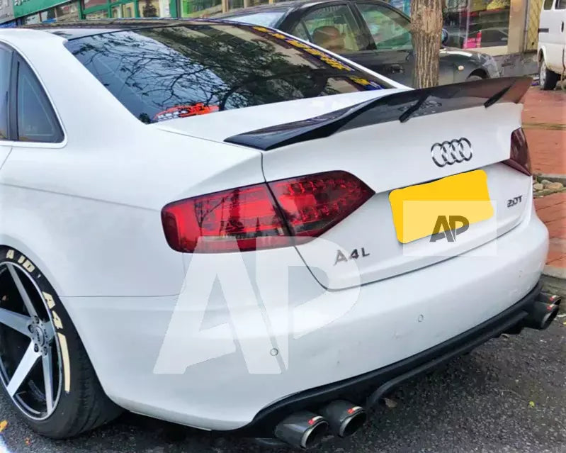 Audi A4 B8 Saloon Car Rear Spoiler 2008-2016 Carbon Fibre