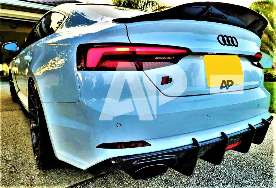 Audi A5 S5 RS5 B9 Sportback Car Rear Spoiler 2017-2024 Gloss Black
