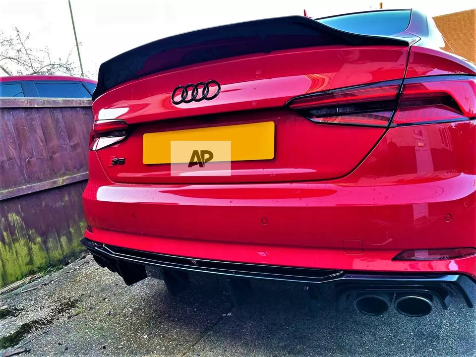 Audi A5 S5 RS5 B9 Sportback Car Rear Spoiler 2017-2024 Gloss Black