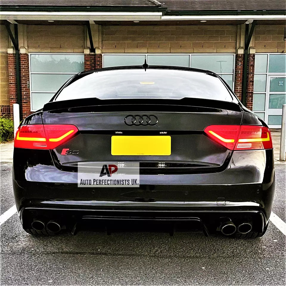 Audi A5 S5 RS5 B8 8T8 Sportback Car Rear Spoiler 2009-16 Gloss Black