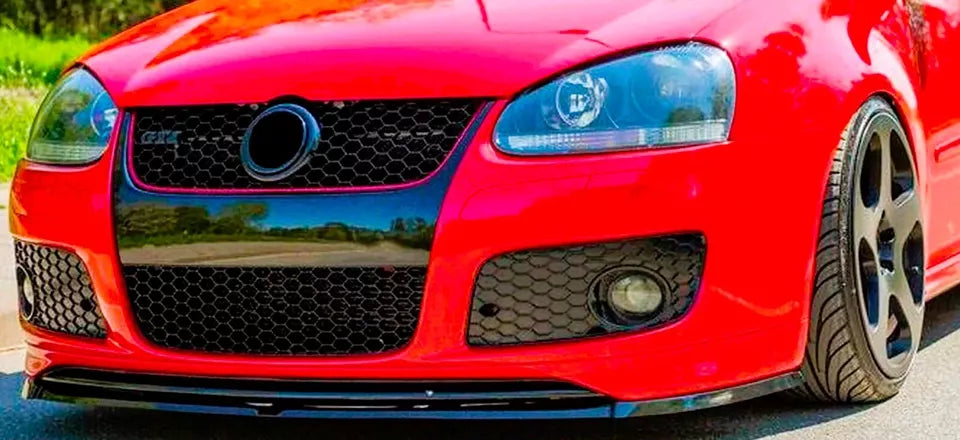 VW Golf MK5 GTI GT TDI Front Splitter 2003-2008 Gloss Black