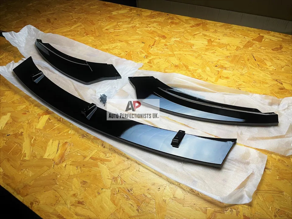 VW Golf MK5 GTI GT TDI Front Splitter 2003-2008 Gloss Black