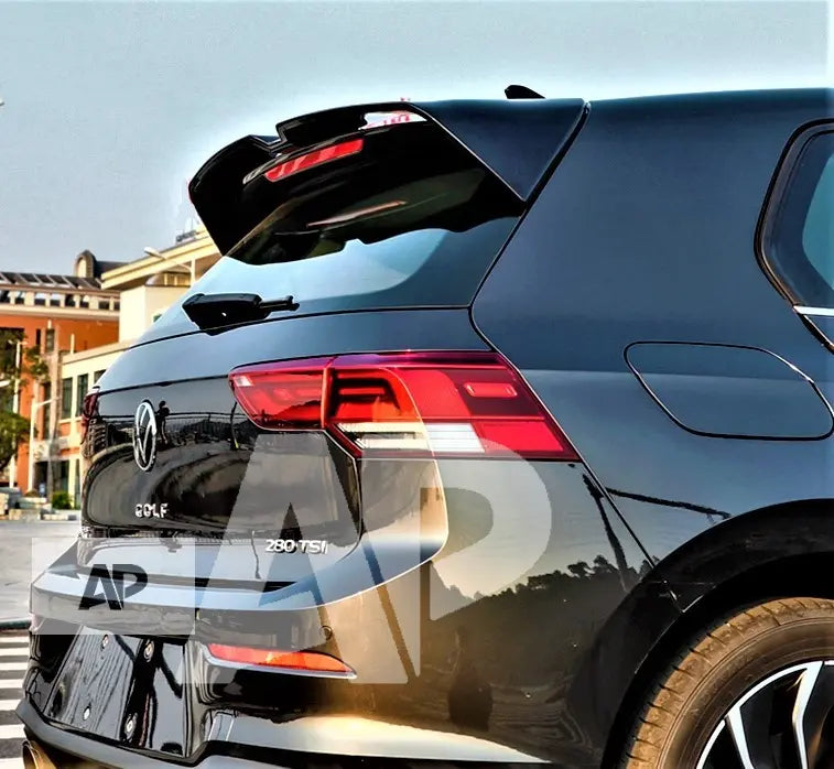VW Golf MK8 Car Rear Roof Spoiler R GTD GTI 2019-2024 Gloss Black