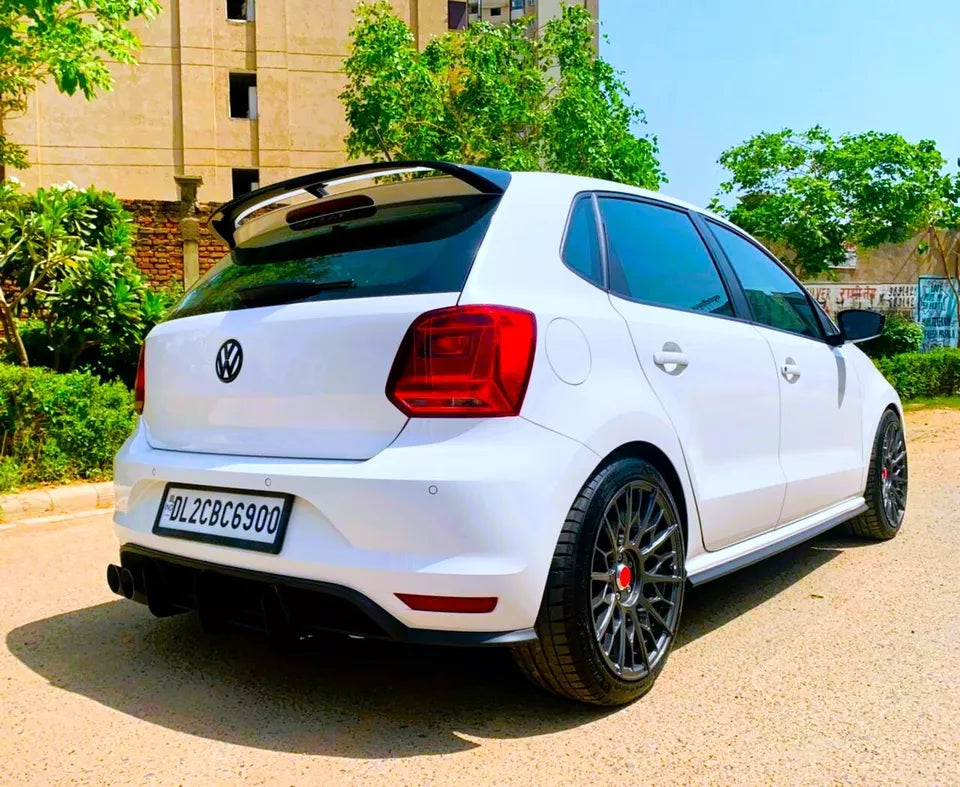 VW Polo MK5 Car Rear Roof Spoiler 2009-2017 WRC Style Carbon Fibre
