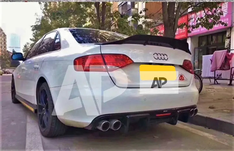 Audi A4 B8 Saloon Car Rear Spoiler 2008-2016 Gloss Black