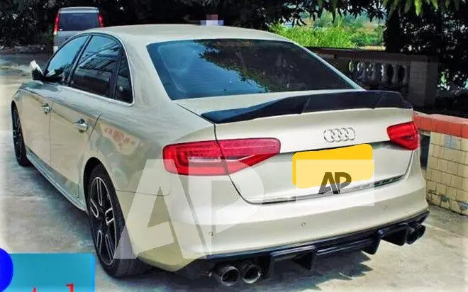 Audi A4 B8 Saloon Car Rear Spoiler 2008-2016 Gloss Black