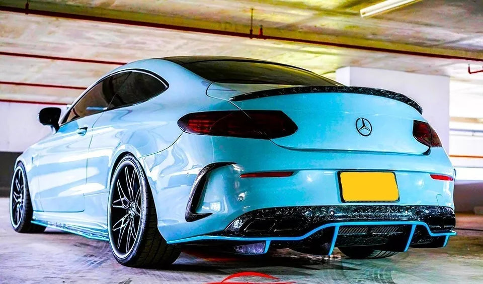 Mercedes C Class Coupe W205 Car Rear Spoiler 2014-2021 Carbon Fibre