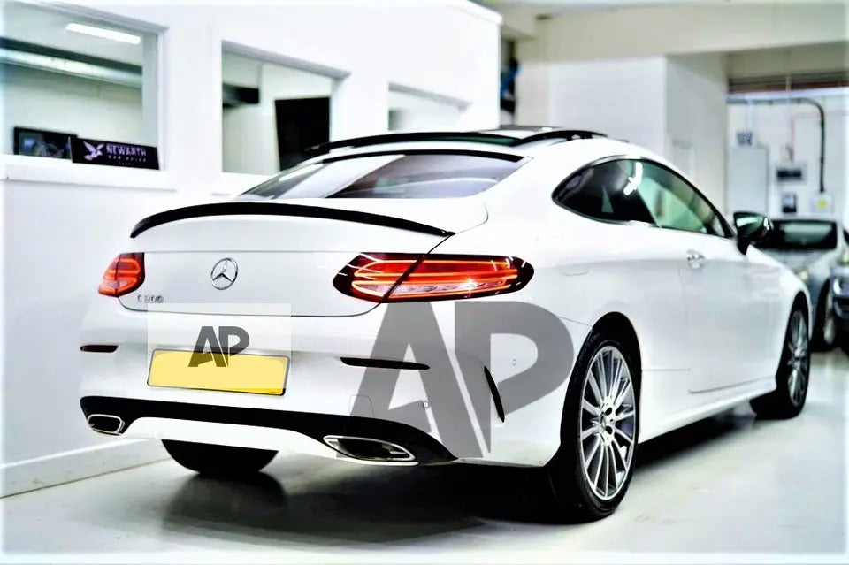 Mercedes C Class Coupe W205 Car Rear Spoiler 2014-2021 Carbon Fibre