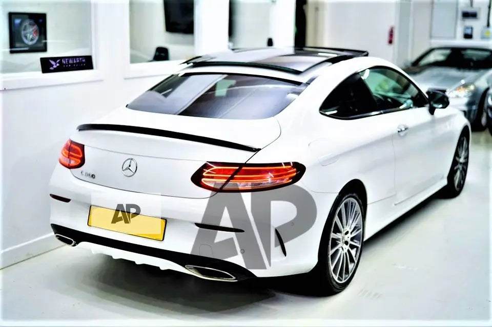 Mercedes C Class Coupe W205 Car Rear Spoiler 2014-2021 Carbon Fibre