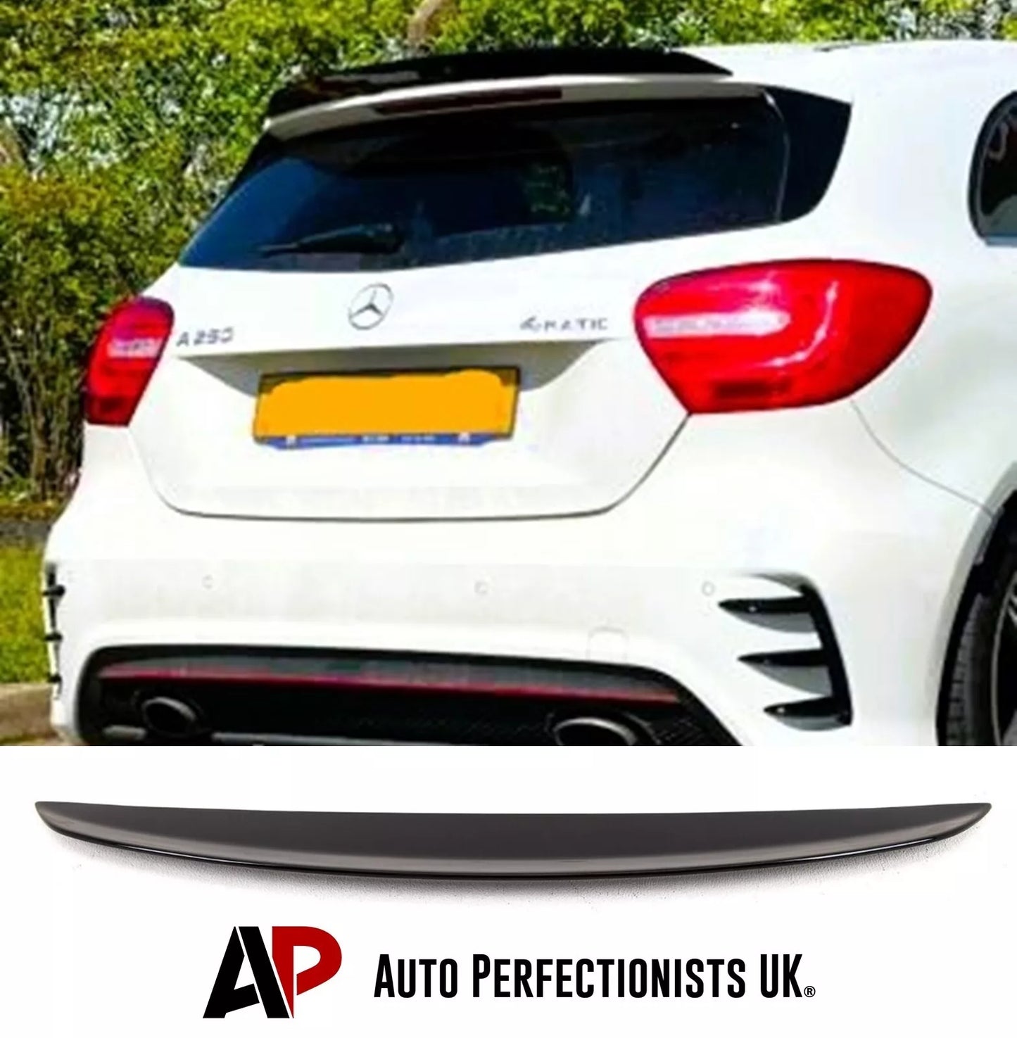 Mercedes A Class A35 A45 Car Rear Roof Spoiler 2012-2018 Gloss Black