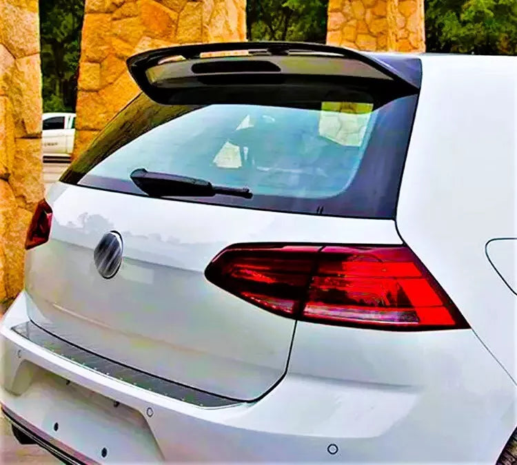 VW Golf MK7 MK7.5 Car Rear Roof Spoiler 2013-20 CS Style Gloss Black