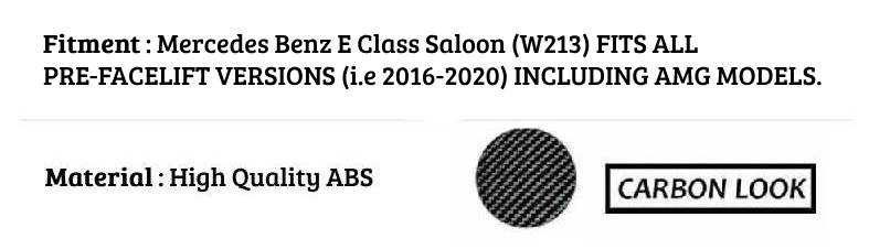 Mercedes E Class E63S W213 Car Rear Spoiler 2016-2020 Carbon Fibre