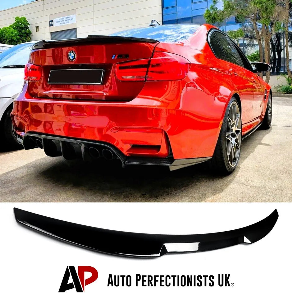 BMW 3 Series M3 F30 F80 Car Rear Spoiler 2011-19 M4 Style Gloss Black