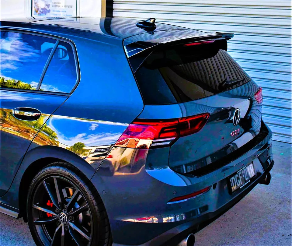 VW Golf MK8 Car Rear Roof Spoiler R GTD GTI Osir Style Gloss Black