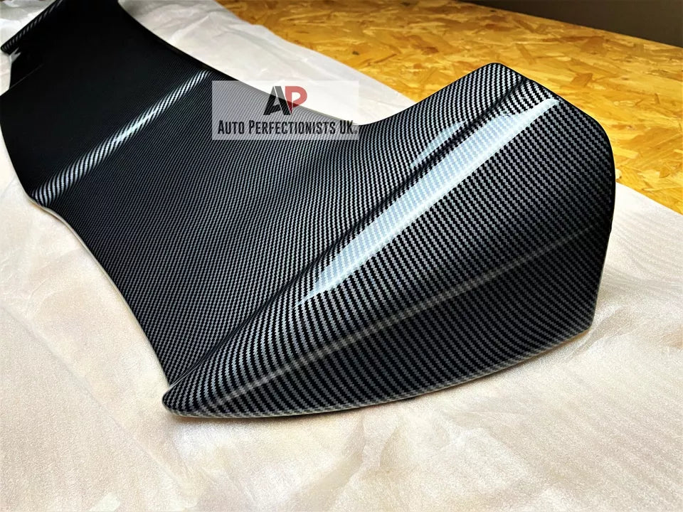 VW Polo MK5 Car Rear Roof Spoiler 2009-2017 Batman Style Carbon Fibre
