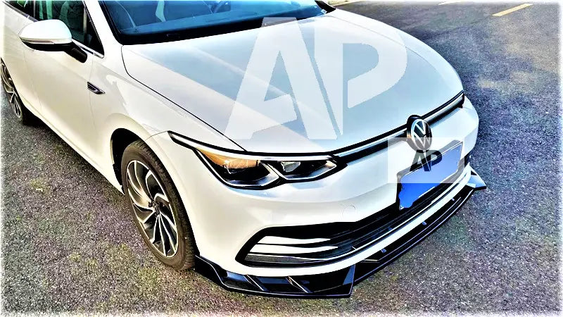 VW Golf MK8 GTI GTD R Line Front Splitter 2020-2024 Carbon Fibre