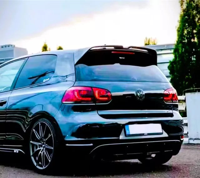 VW Golf MK6 GTD GTI R20 Car Rear Spoiler 2008-2013 Gloss Black