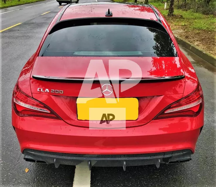 Mercedes CLA Class Car Rear Roof Spoiler 2013-2018 Gloss Black