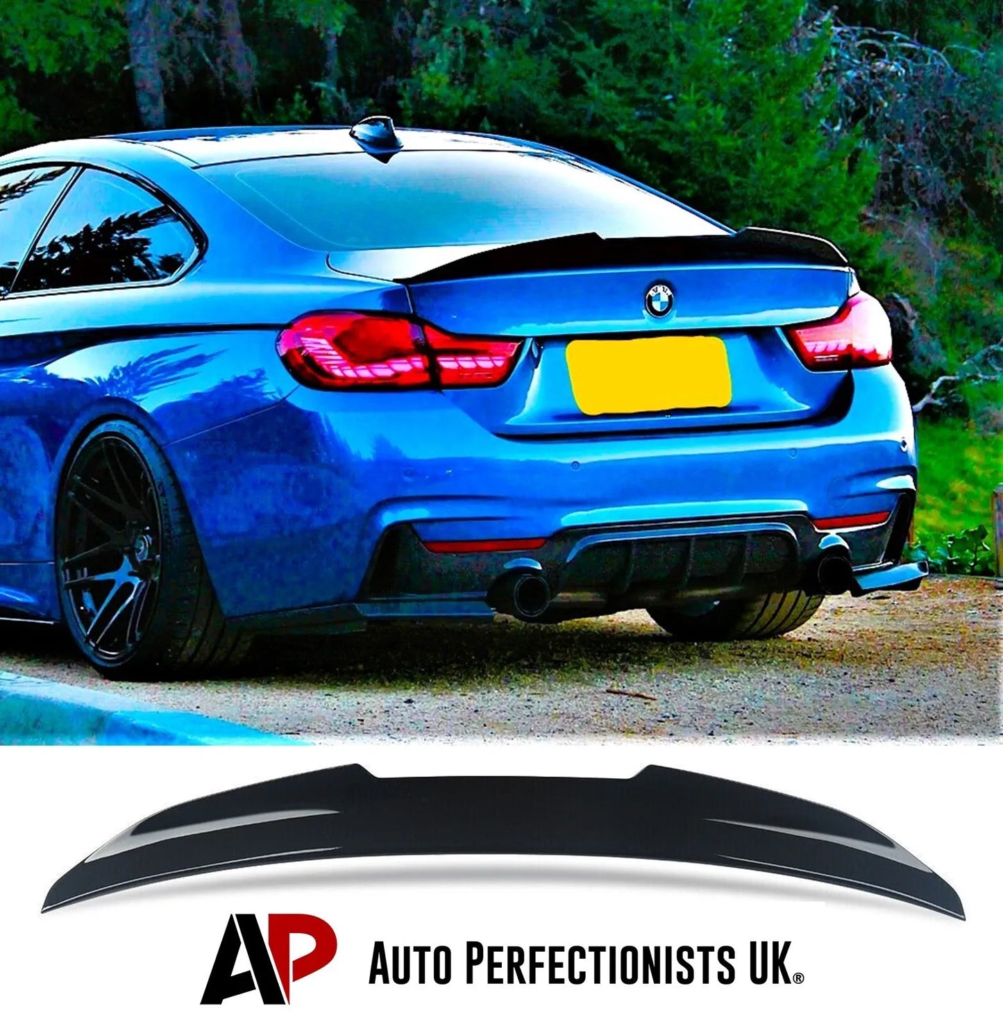 BMW 4 Series Coupe F32 Car Rear Spoiler 2013-2020 Gloss Black