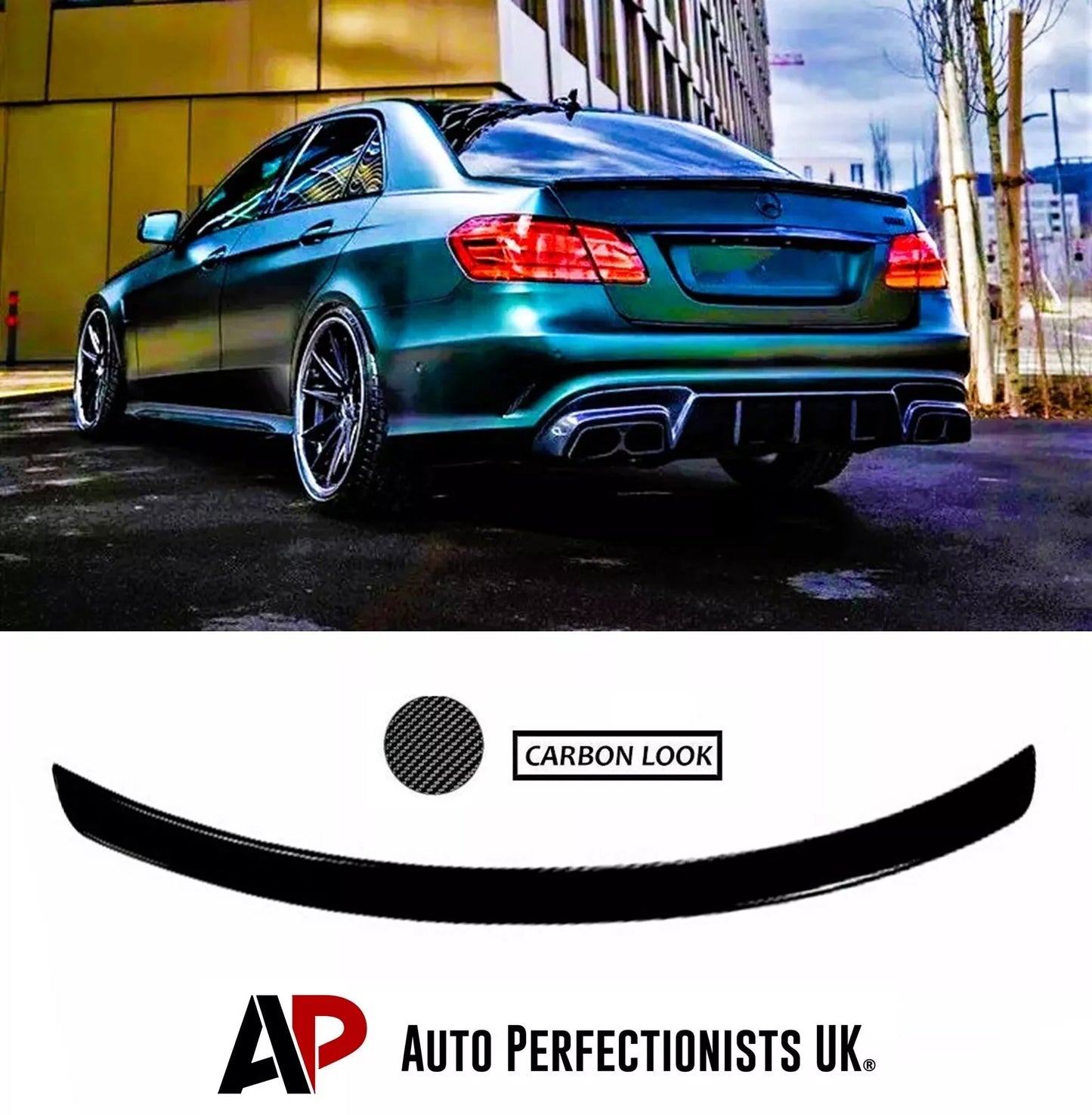 Mercedes E Class W212 Car Rear Spoiler 2008-2016 Carbon Fibre