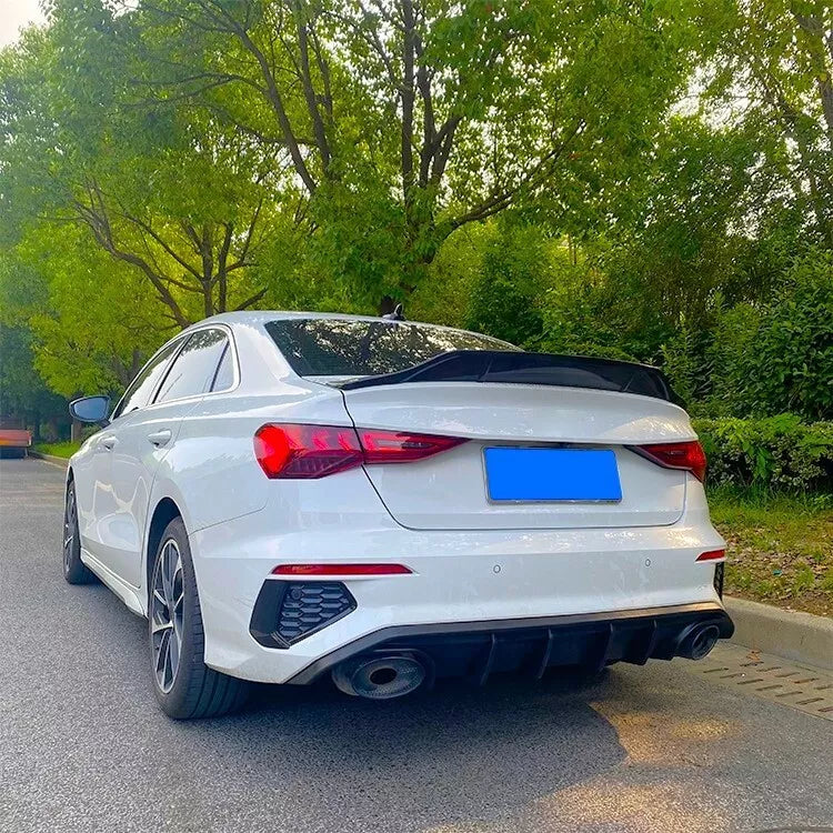 Audi A3 S3 RS3 8Y Saloon Car Rear Spoiler 2020-2024 Gloss Black