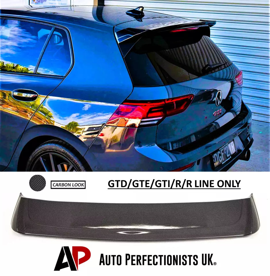 VW Golf MK8 Car Rear Roof Spoiler 2019-2024 Osir Style Carbon Fibre