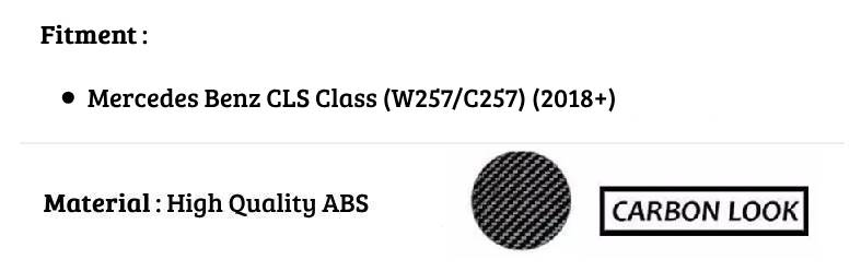 Mercedes CLS Class W257 C257 Car Rear Spoiler 2018-2024 Carbon Fibre