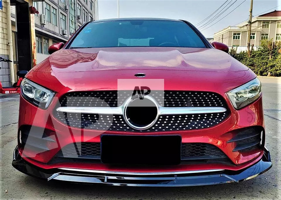 Mercedes A Class A35 A45 Front Splitter 2018-2024 Brabus Carbon Fibre