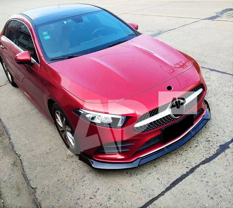 Mercedes A Class A35 A45 Front Splitter 2018-2024 Brabus Carbon Fibre