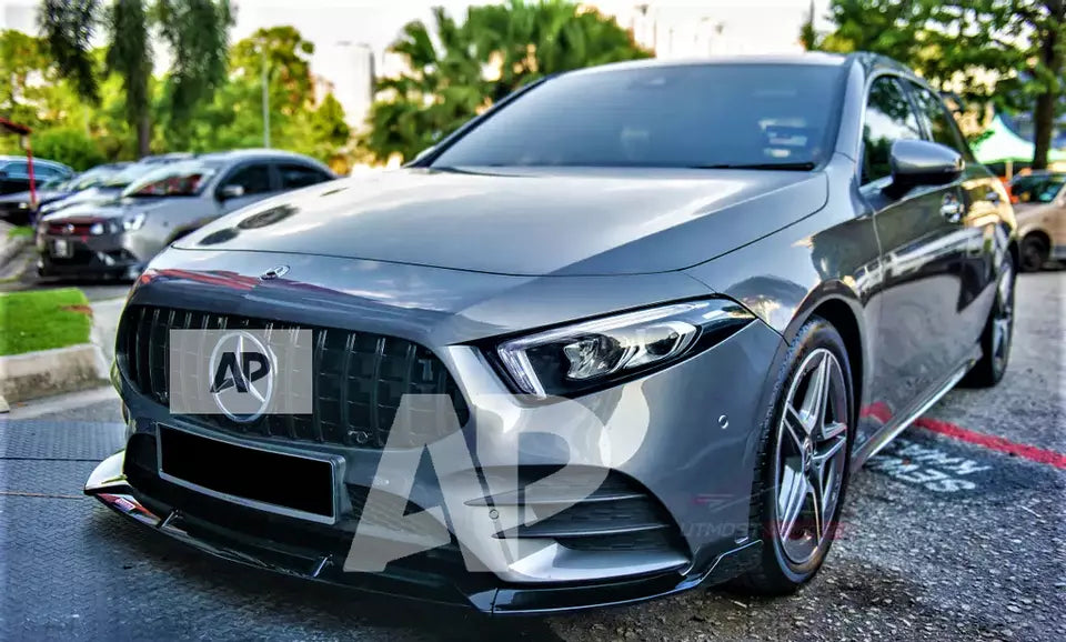 Mercedes A Class A35 A45 Front Splitter 2018-2024 Brabus Carbon Fibre